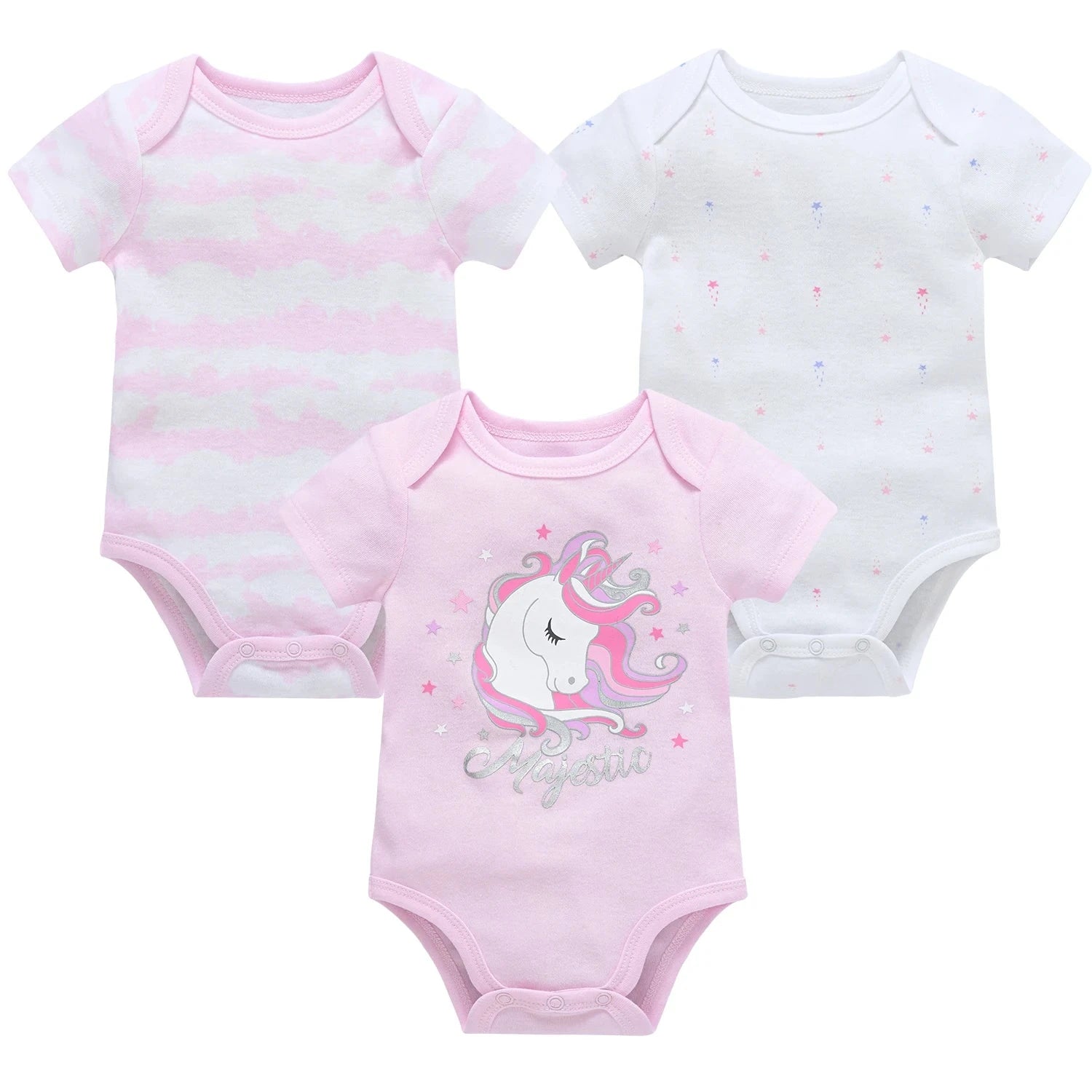 3/6 pcs a lot Baby Girls Clothes pour nouveaux Cotton Short Sleeve Girl Bodysuit 0-12 Months Newborn Boys Clothing Toddler Econic Blanks